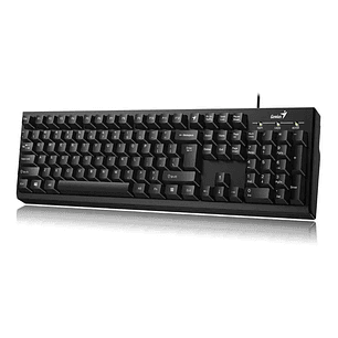 Teclado de una mano Genius Smart QWERTY español color negro Modelo KB-100