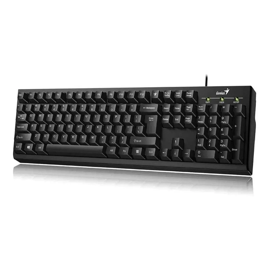 Teclado de una mano Genius Smart QWERTY español color negro Modelo KB-100 1