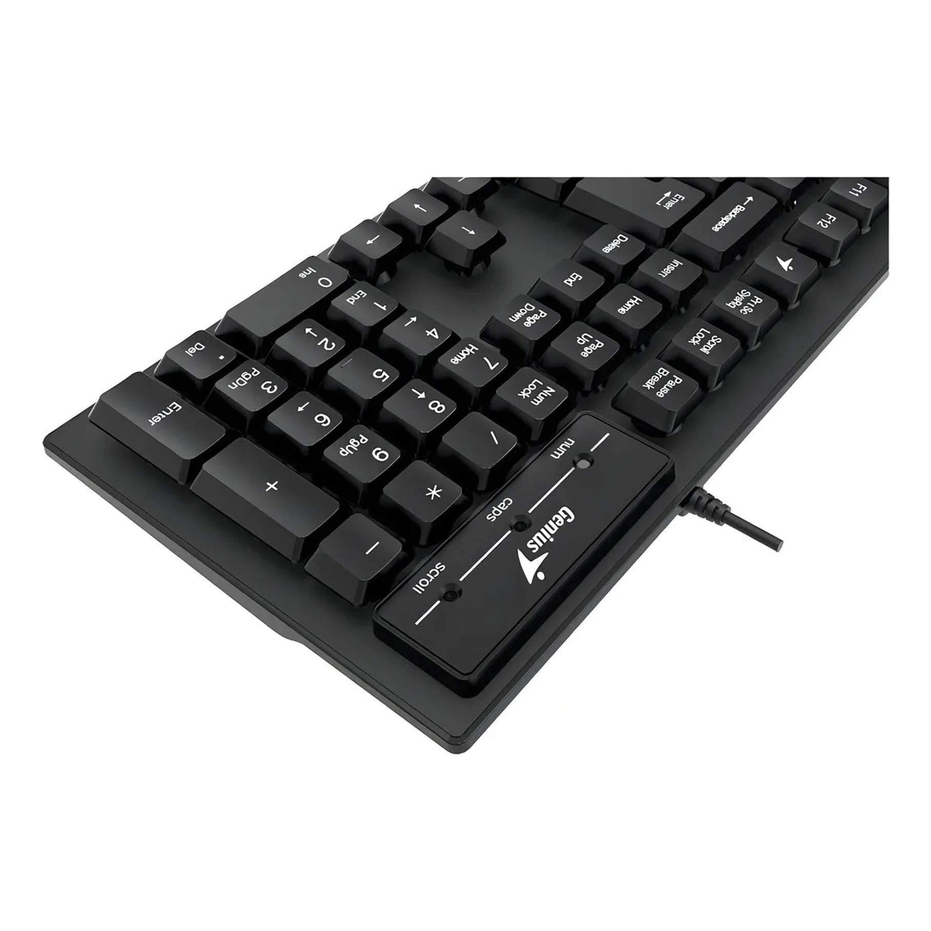 Teclado de una mano Genius Smart QWERTY español color negro Modelo KB-100 3