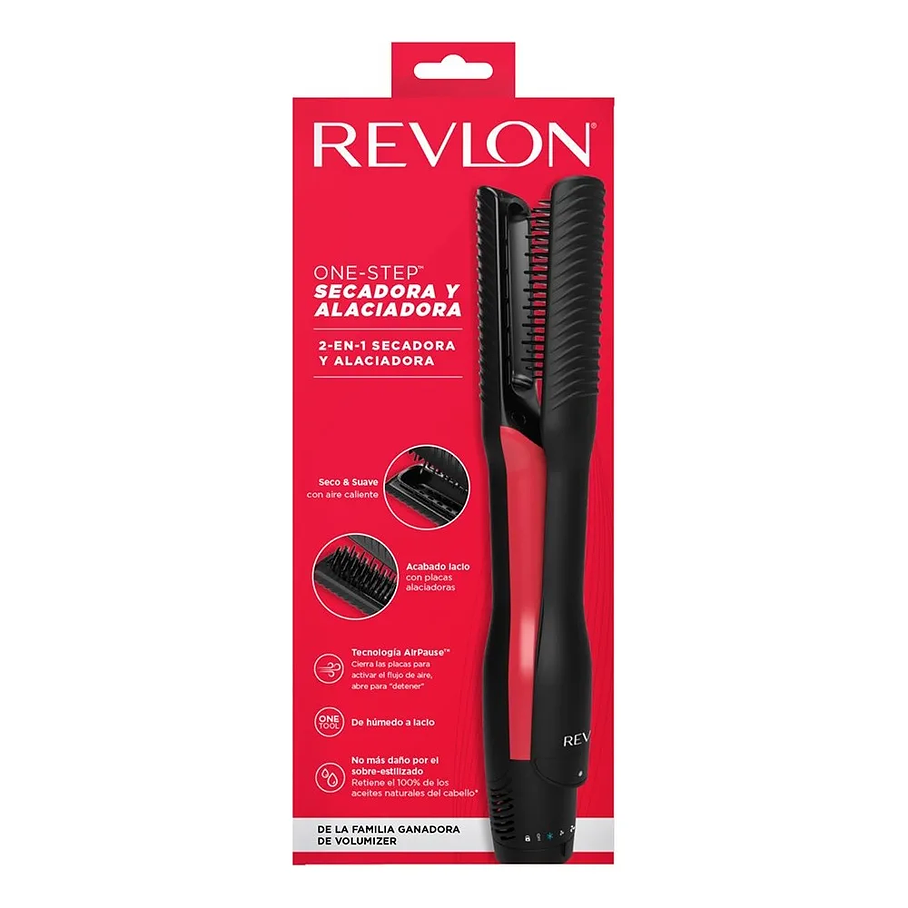 One Step Secador Alisador 2 En 1 Revlon Rvdr5330la2av1 Cs Color Negro 7