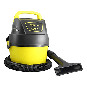 Aspiradora Portátil Stanley 12v Seco Y Mojado 3.8 Litros Color Amarillo/Negro