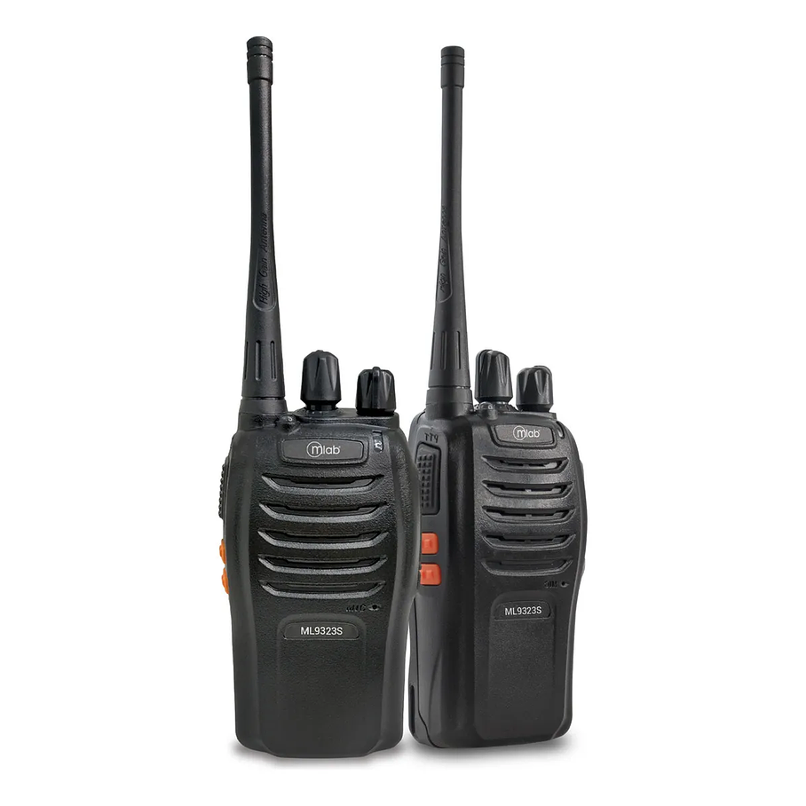 Radio Intercomunicador Mlab Walkie-talkies Kit 2u Color Negro 2