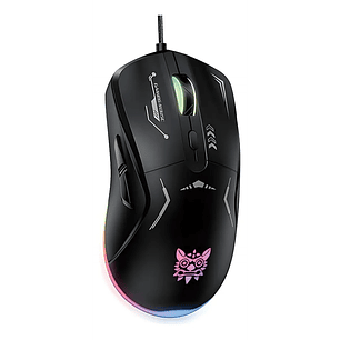 Mouse Gamer Onikuma Cw917 Cableado 3600 Dpi 6 Botones Rgb Color Negro