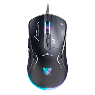 Mouse Gamer Onikuma Cw917 Cableado 3600 Dpi 6 Botones Rgb Color Negro