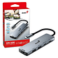 Hub Genius Uh-500 5 En 1 Usb Tipo C Hdmi Usb 3.0 Usb C Pcreg Color Gris Oscuro - Miniatura 1