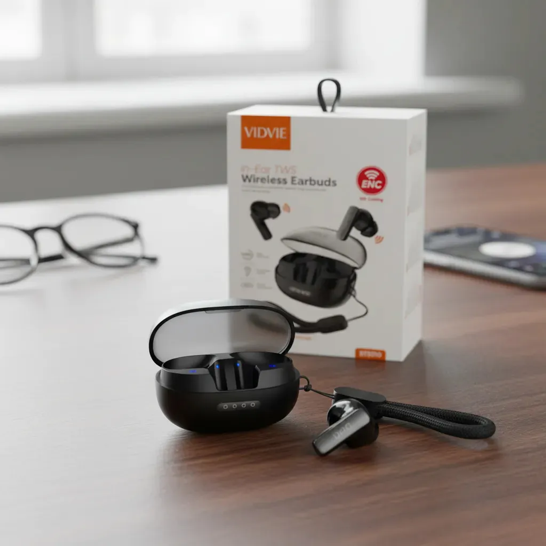 Audifonos Vidvie BT8010 ENC In-Ear TWS Wireless Earbuds Color Negro Cancelación De Ruido 4