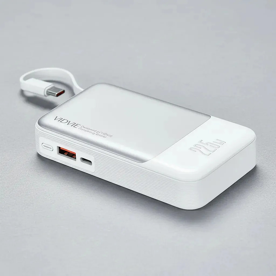 Power Bank Vidvie 10000 Mah Retractable Type-c Charging Cable Power Bank PB7028 2