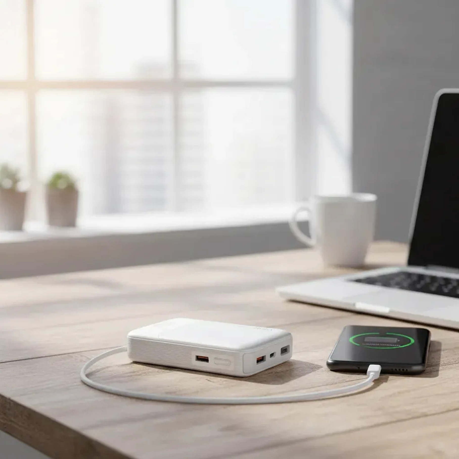 Power Bank Vidvie 10000 Mah Retractable Type-c Charging Cable Power Bank PB7028 3