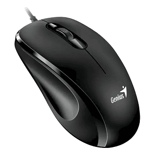 Mouse Oficina Genius Dx 101 Optico Usb Con Cable Pcreg Color Negro