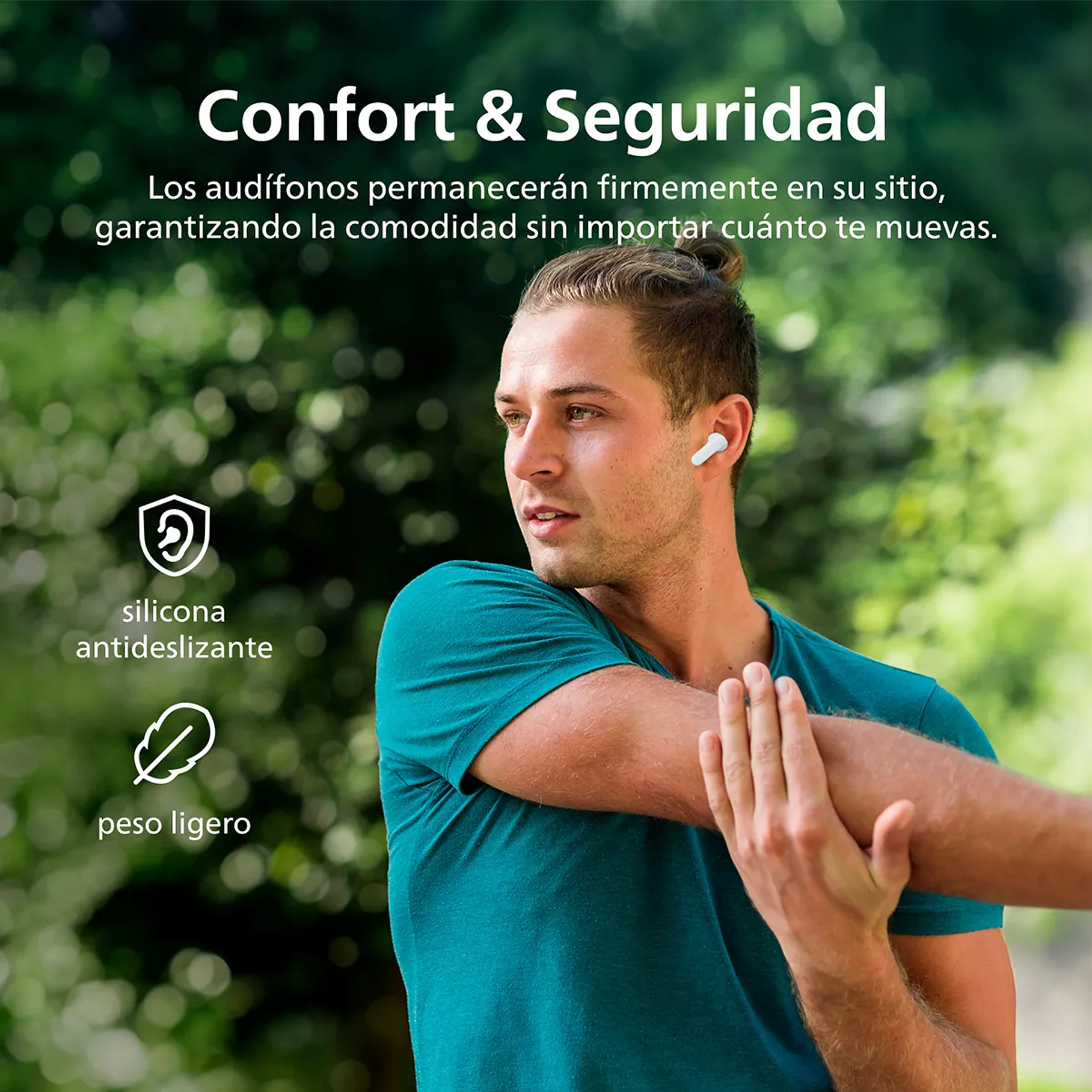 Audífonos True Wireless Bluetooth Philips Tat1108wt Blancos 9