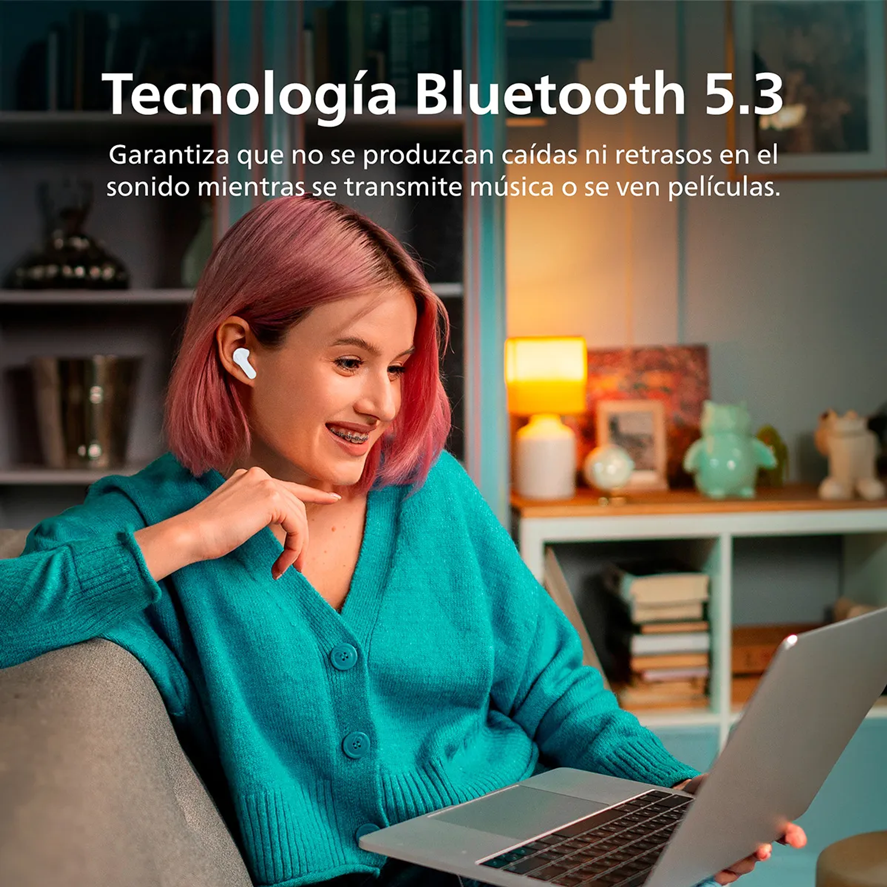 Audífonos True Wireless Bluetooth Philips Tat1108wt Blancos 10
