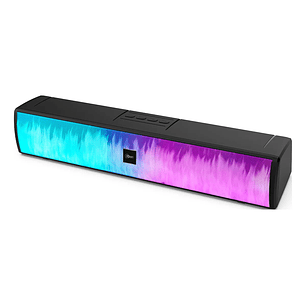 Mini Soundbar Flaming Smoke Bluetooth Sb-200 Malb Color Negro Barra De Sonido