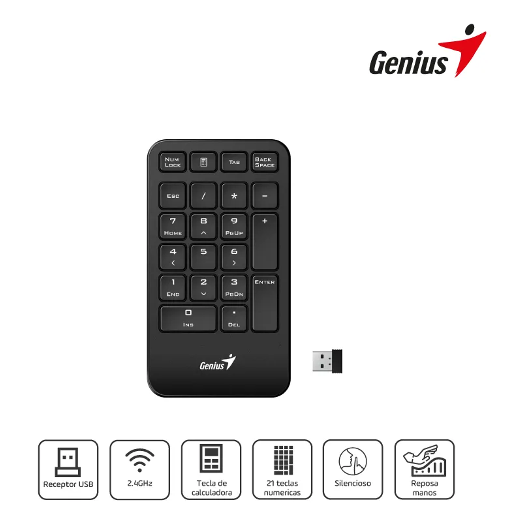Teclado Genius Num Pad 1000 Usb Negro Idioma Español LatinoaméricaTeclado Genius Num Pad 1000 Usb Negro Idioma Español Latinoamérica Teclado Genius Num Pad 1000 Usb Negro Idioma Español Latinoamérica  8