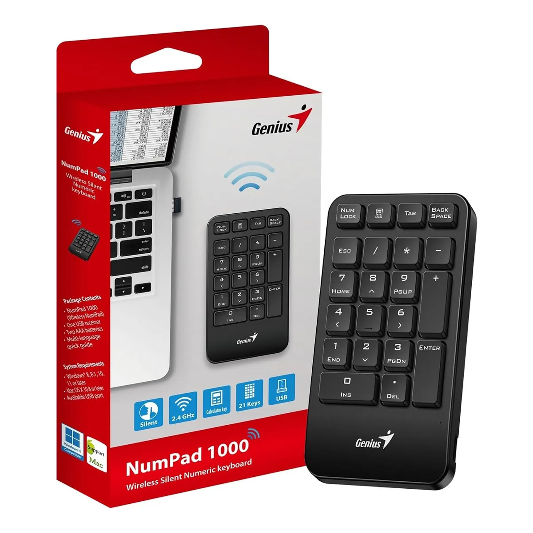 Teclado Genius Num Pad 1000 Usb Negro Idioma Español LatinoaméricaTeclado Genius Num Pad 1000 Usb Negro Idioma Español Latinoamérica Teclado Genius Num Pad 1000 Usb Negro Idioma Español Latinoamérica  1