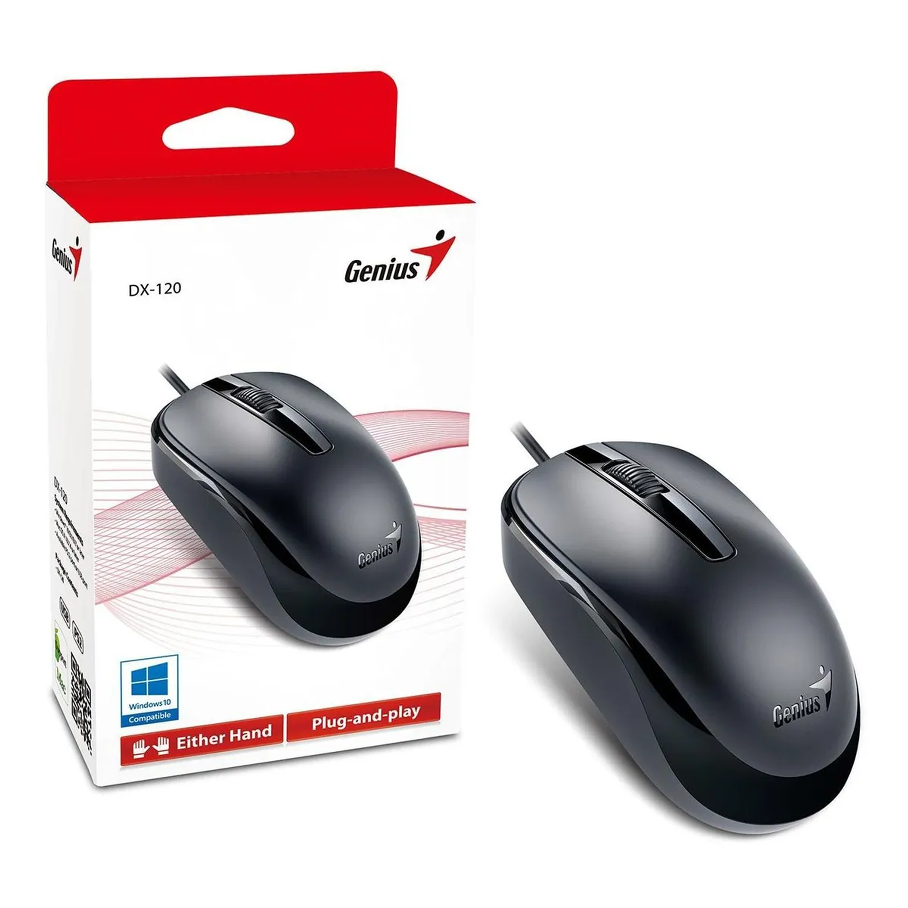 Mouse Con Cable Usb TYPE C Genius Dx-120 Negro 6