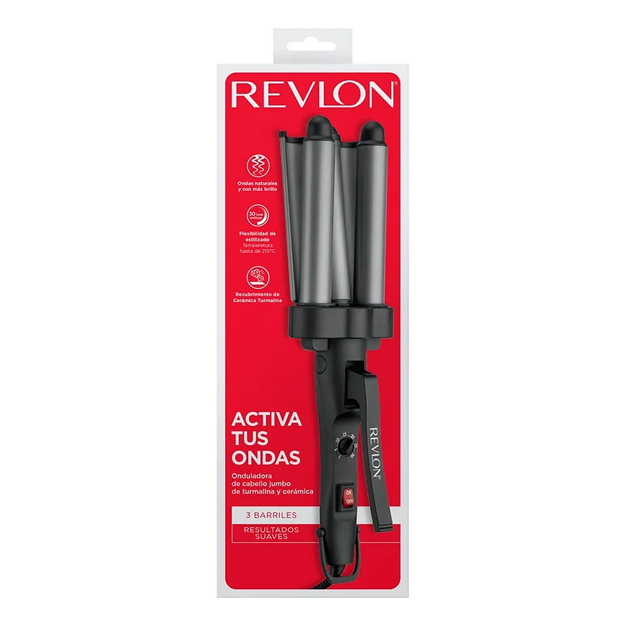 Ondulador Pelo Revlon Waver Jumbo De 3 Barriles RV084LA2 2