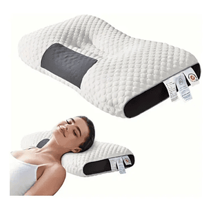 Almohada Ortopédica Cervical Curva Cojín Libre Presión Blanco
