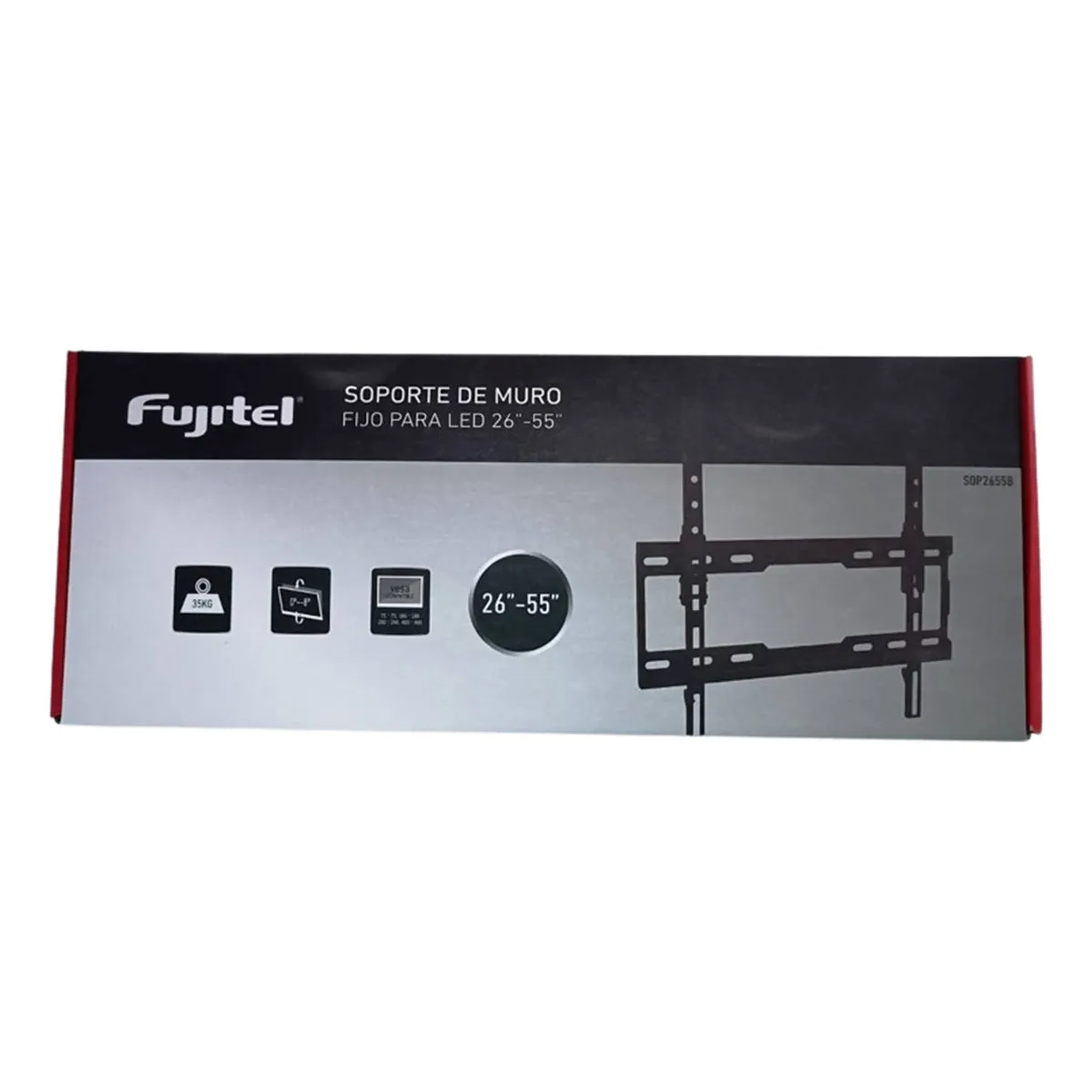 Soporte Fijo Fujitel Pared Para TV LED 26 a 55 Pulgadas VESA 400x400 35kg 2