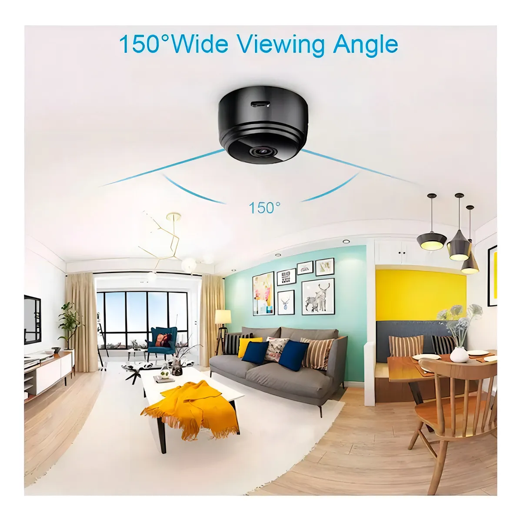 Camara Espia Audio Video Detecta Movimiento Color Negro A9 5