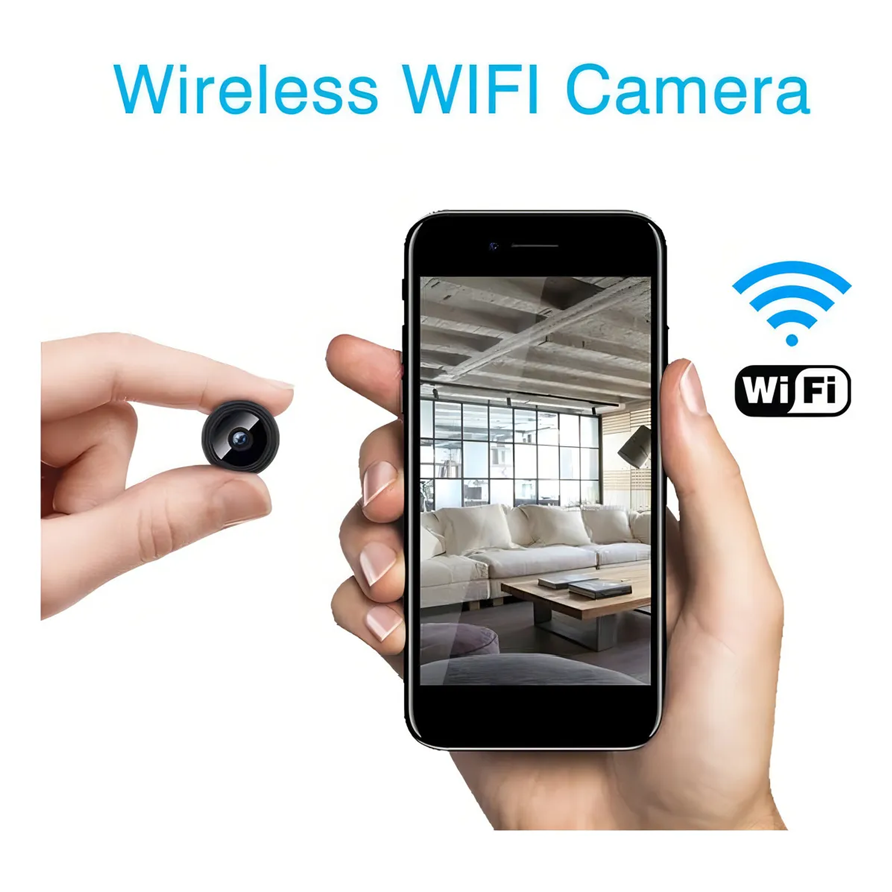 Camara Espia Audio Video Detecta Movimiento Color Negro A9 6