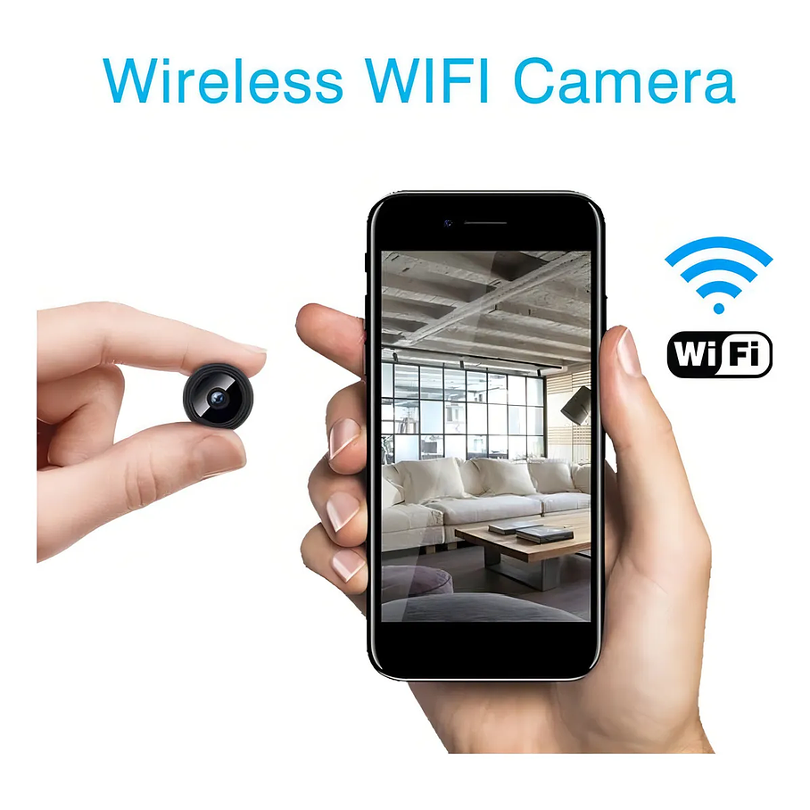 Camara Espia Audio Video Detecta Movimiento Color Negro A9 6