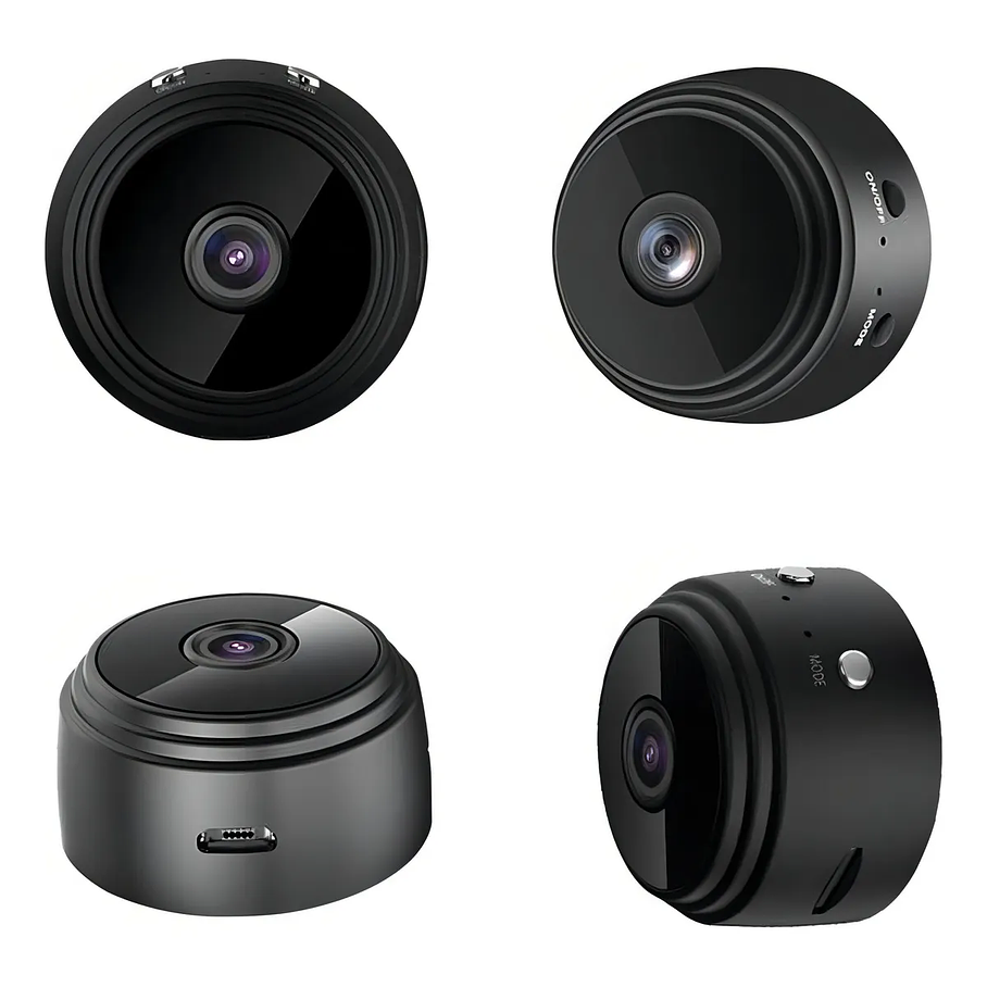 Camara Espia Audio Video Detecta Movimiento Color Negro A9 8