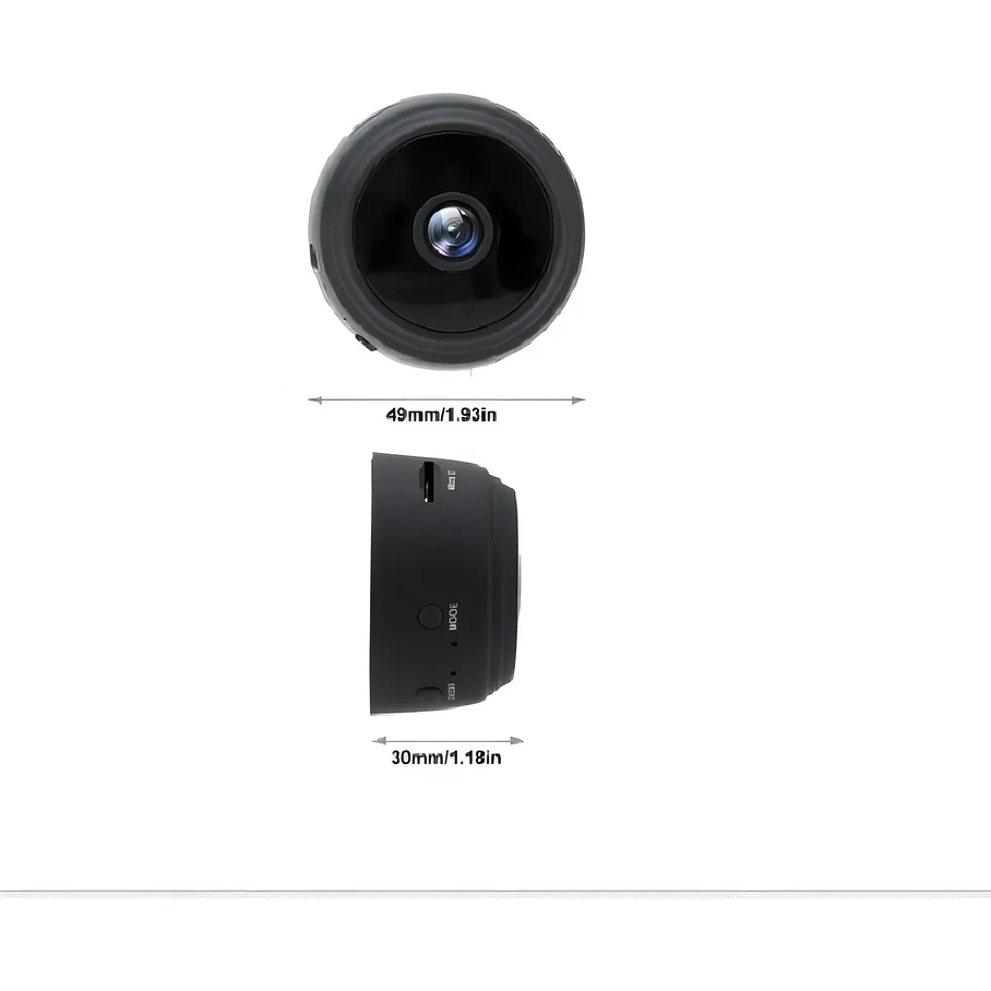 Camara Espia Audio Video Detecta Movimiento Color Negro A9 4