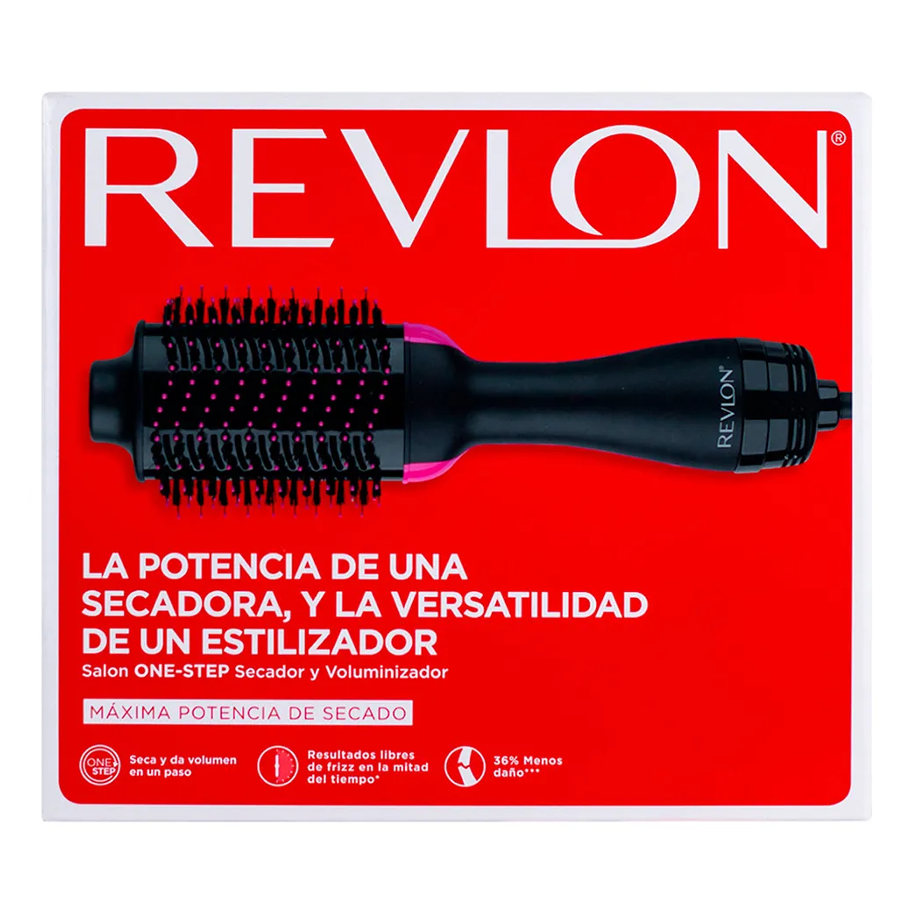Cepillo Secador Y Voluminizador Revlon One Step Original Negro Tamaño Único 4
