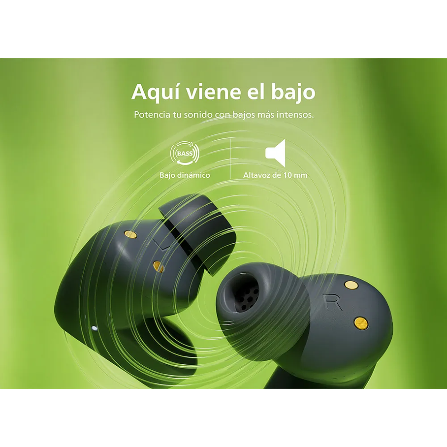 Audífonos Bluetooth Noise Cancelling Philips Tat3509 True Wireless 24 Horas Autonomía 7