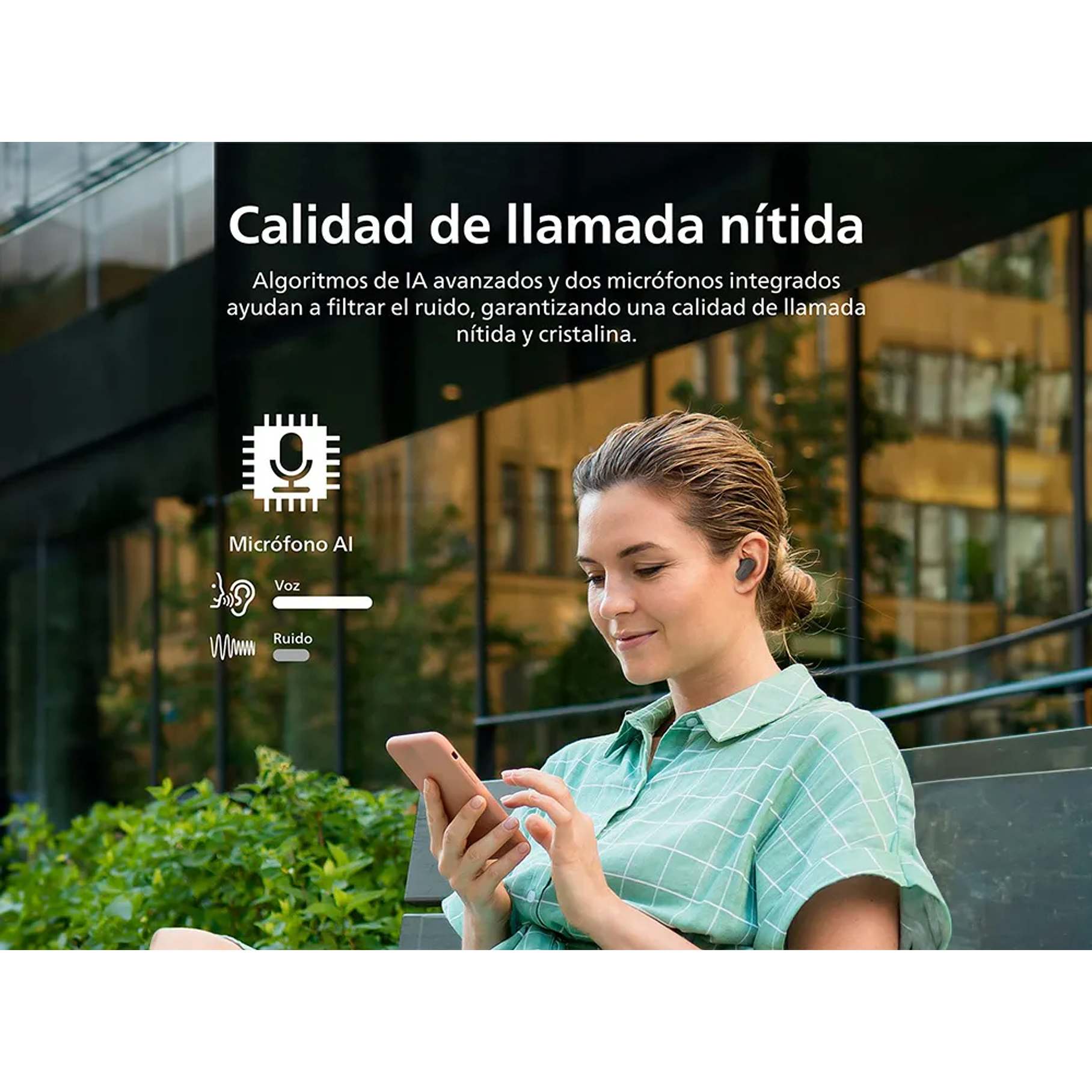 Audífonos Bluetooth Noise Cancelling Philips Tat3509 True Wireless 24 Horas Autonomía 9