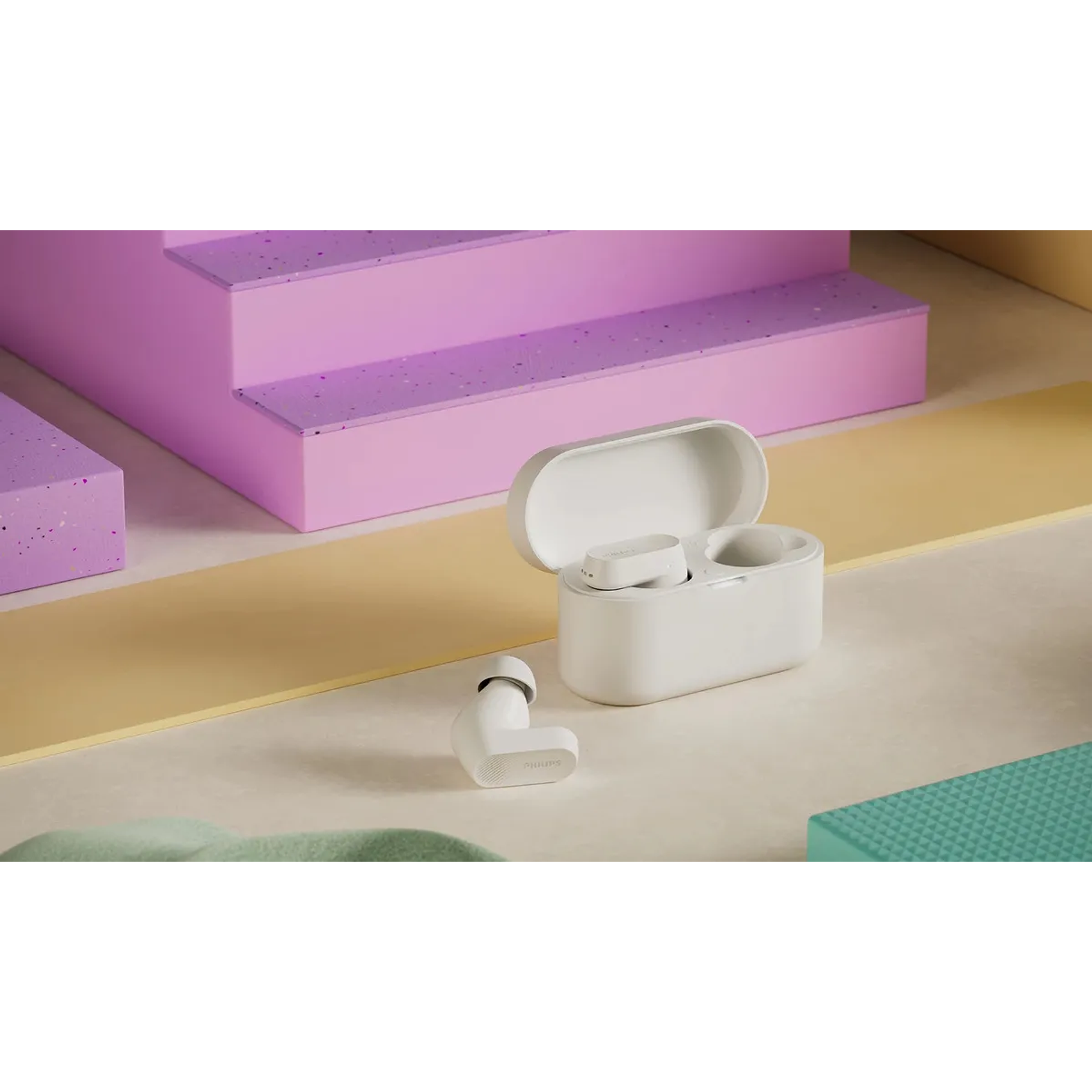 Audífonos Bluetooth Noise Cancelling Philips Tat3509 Pro Color Blanco 7