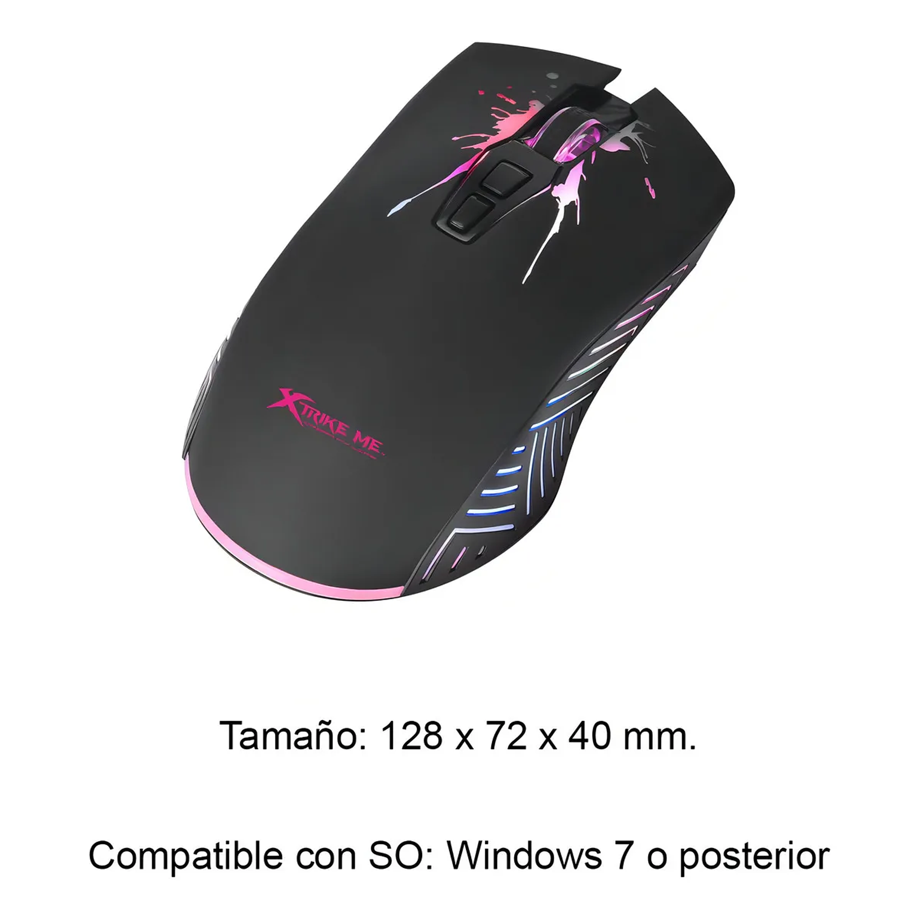 Mouse Gamer Xtrike Me Pro 7200dpi Gm-215 Color Negro 9