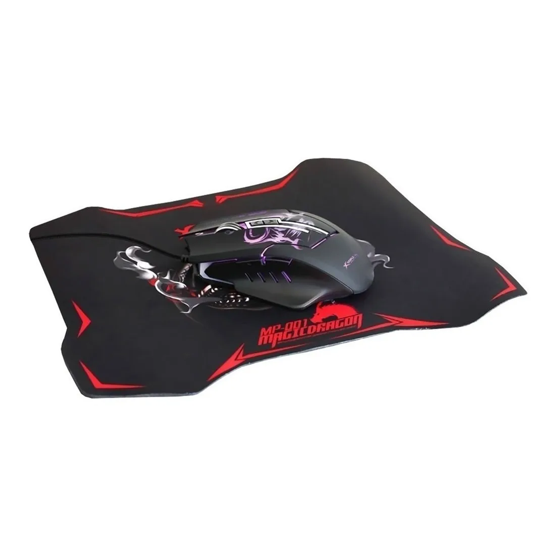 Kit Mouse + Mousepad Gamer Xtrike-me Iluminado Rgb Negro 4