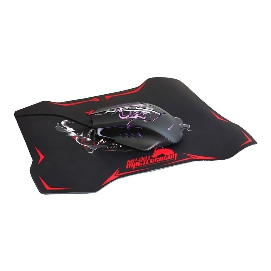 Kit Mouse + Mousepad Gamer Xtrike-me Iluminado Rgb Negro 4