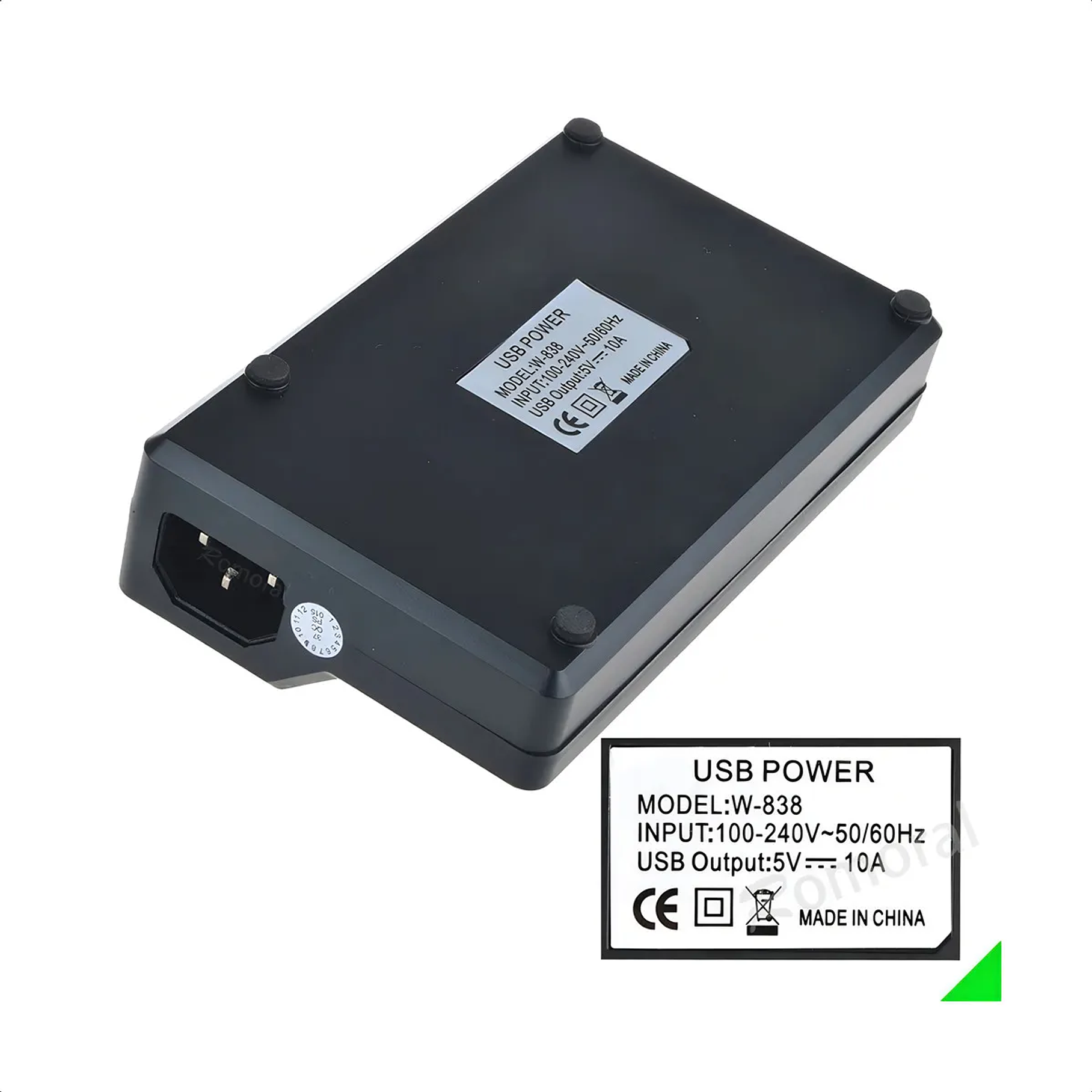Cargador Múltiple Usb 10 Puertos Carga Rápida 5v 12a 3