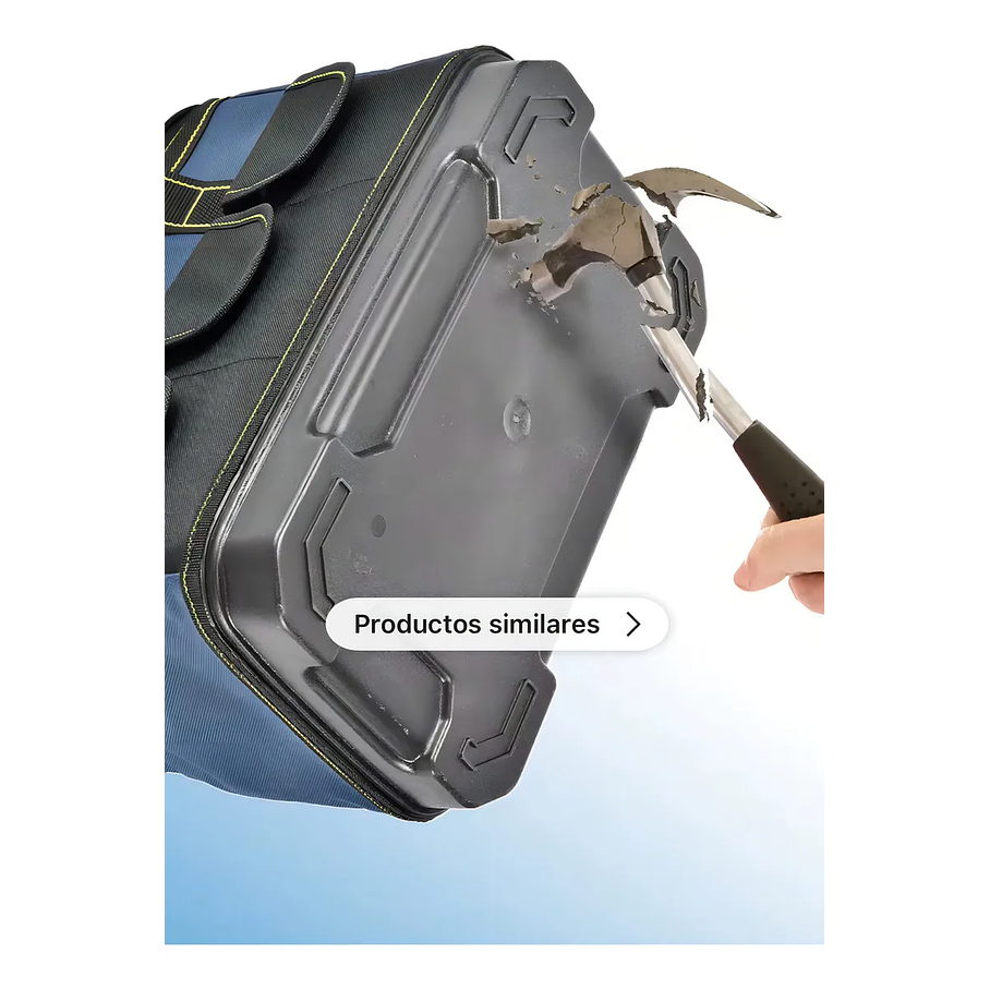 Bolso Herramientas Tecnopro Semi Rígido Electricista Multibolsillos 38x21x26 cm 4