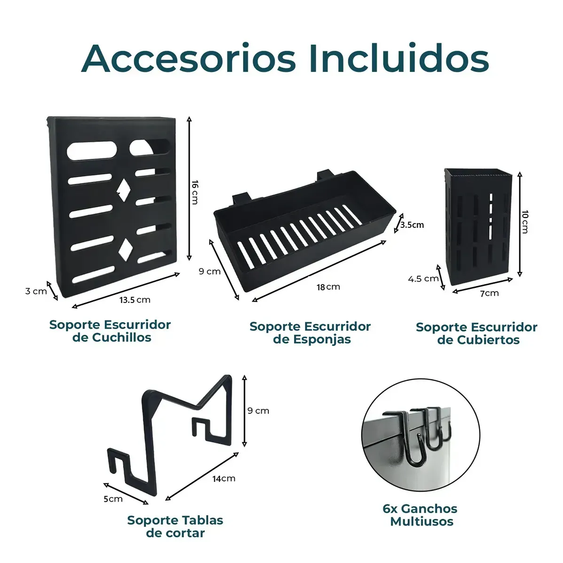 Escurridor Secaplatos Eoland Seca Loza 2 Niveles Acero Negro 65 Cm Rejilla Secador Platos Lavaplatos Organizador Cocina Metalico Alta Capacidad Secado Rápido 3