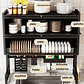 Escurridor Secador Loza Platos 3 Niveles Organizador 85cm Negro Organizador Cocina Metalico Alta Capacidad Secado Rápido - Miniatura 5