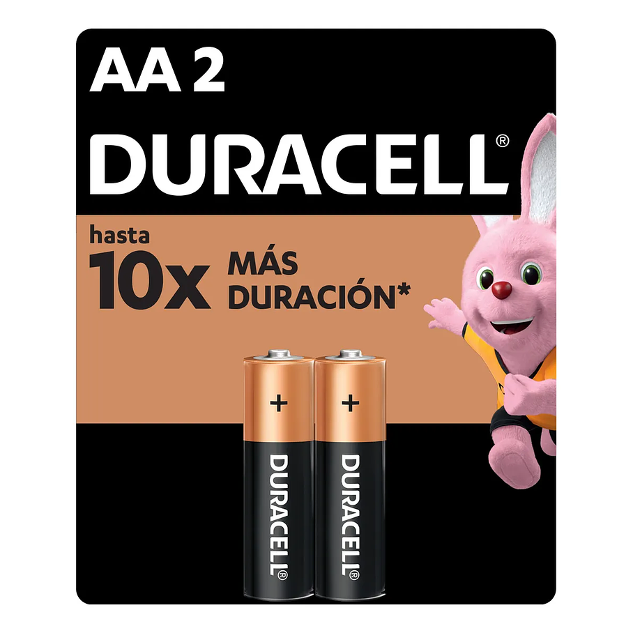 Pila Duracell Aa, (2 Pilas, Batería Doble A, Dura Más) 1