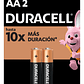 Pila Duracell Aa, (2 Pilas, Batería Doble A, Dura Más) - Miniatura 1