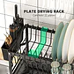 Escurridor De Platos 2 Niveles Secador Loza Inoxidable Rack Organizador De Cocina - Miniatura 4