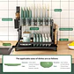Escurridor De Platos 2 Niveles Secador Loza Inoxidable Rack Organizador De Cocina - Miniatura 7