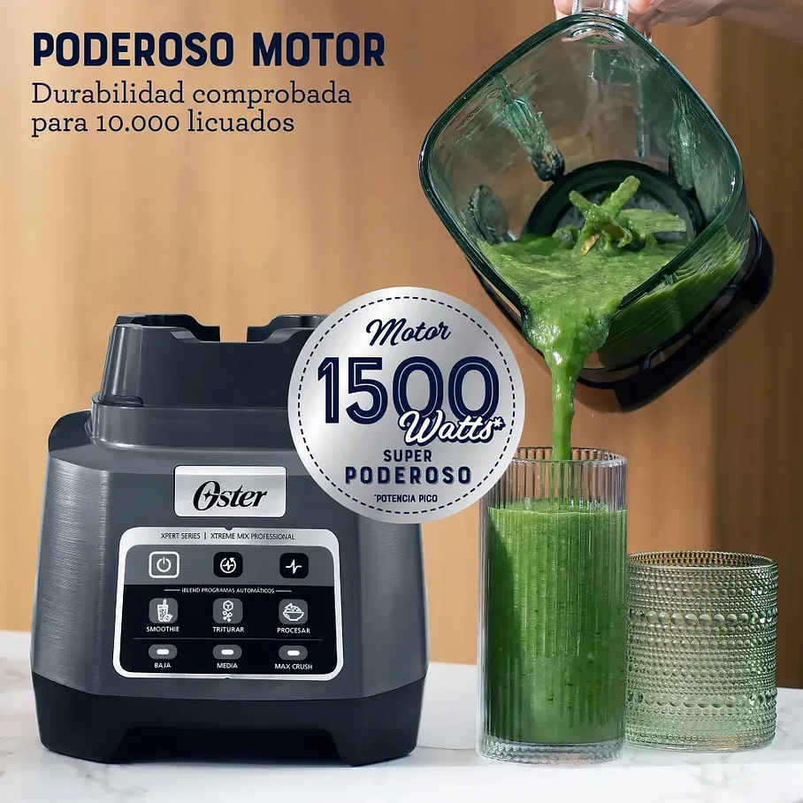 Licuadora Profesional Xtreme Mix Oster Reversible Blstxpgbgw Color Gris 9