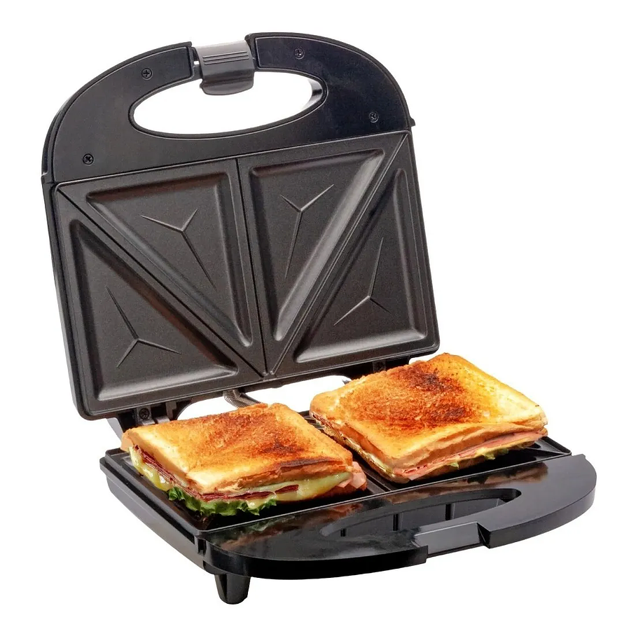 Sandwichera Electrica Tostadora De Pan Color Negro Tostadora Panini 1