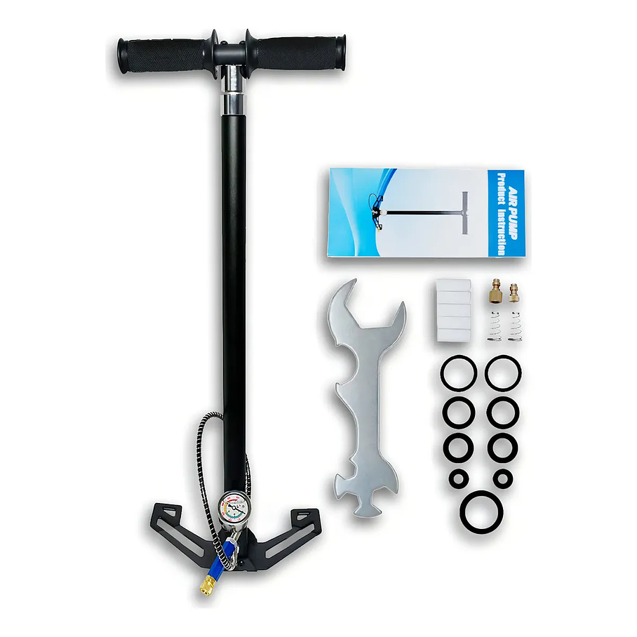 Bombín Pcp 4 Etapas 4500 Psi Inflador Pcp Bombín Neumáticos Color Negro 1