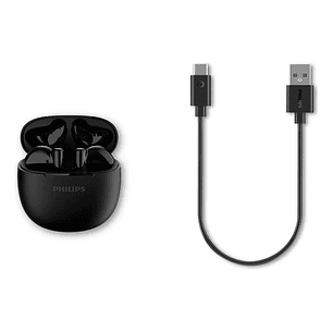 Auriculares inalámbricos Bluetooth negros TAT1139BK/00 de Philips