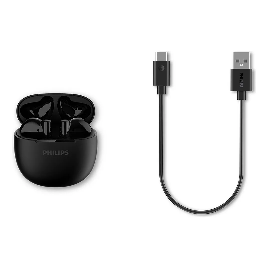 Auriculares inalámbricos Bluetooth negros TAT1139BK/00 de Philips 2