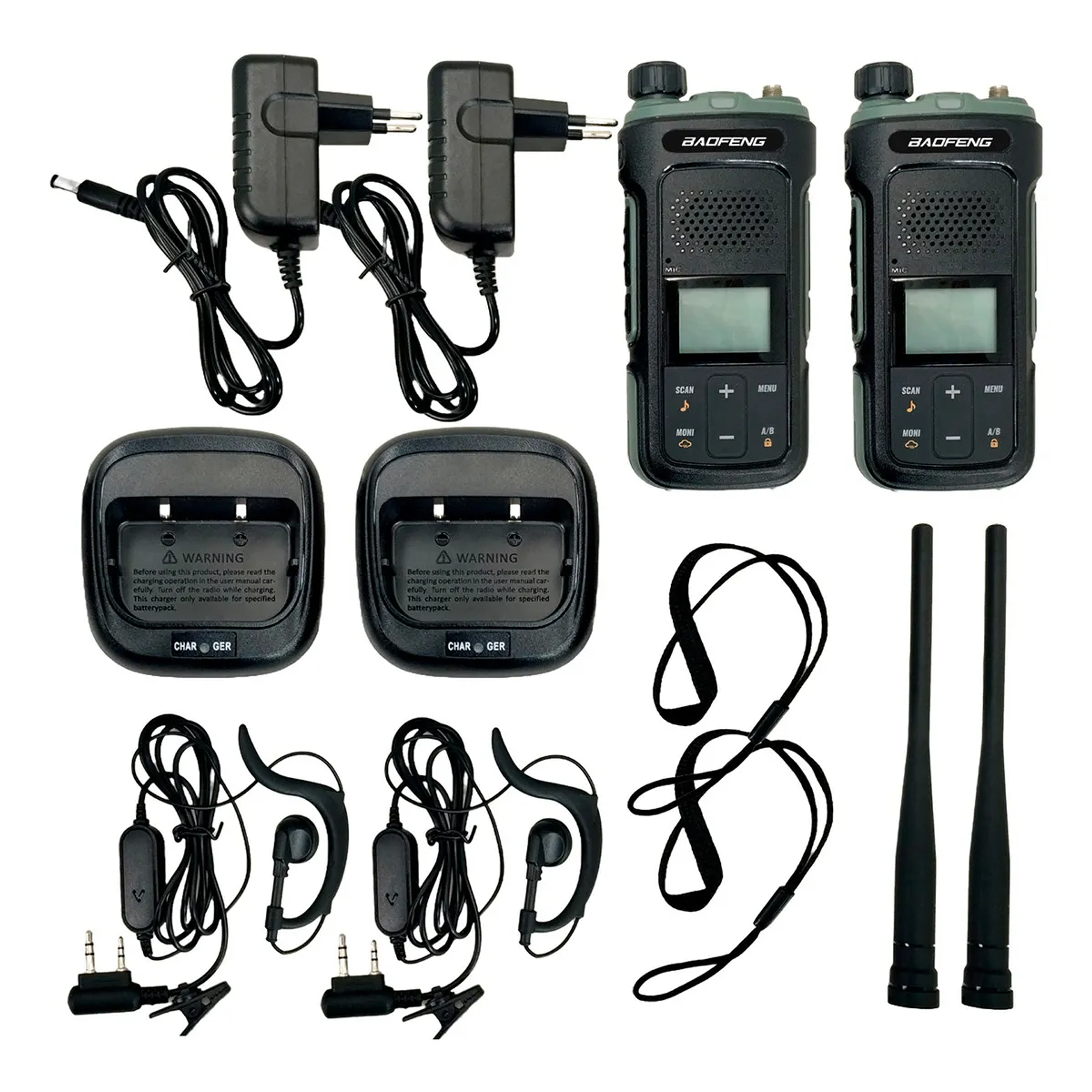 Radios Intercomunicadores X2 Radios Baofeng 9441 Negro BF-UV-11  2