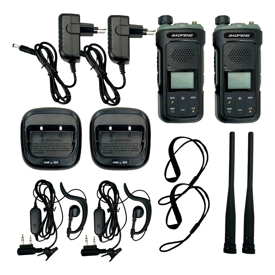 Radios Intercomunicadores X2 Radios Baofeng 9441 Negro BF-UV-11  2