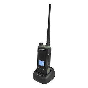 Radio Walkie Talkie Conector Tipo C Baofeng Bf-uv-11 Negro